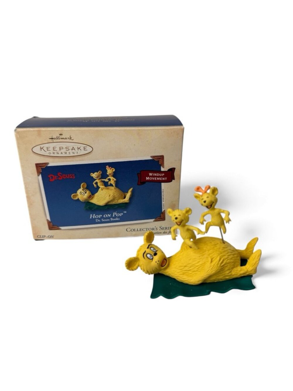 Hallmark Dr. Seuss "Hop On Pop" Windup Movement Ornament Keepsake 2003